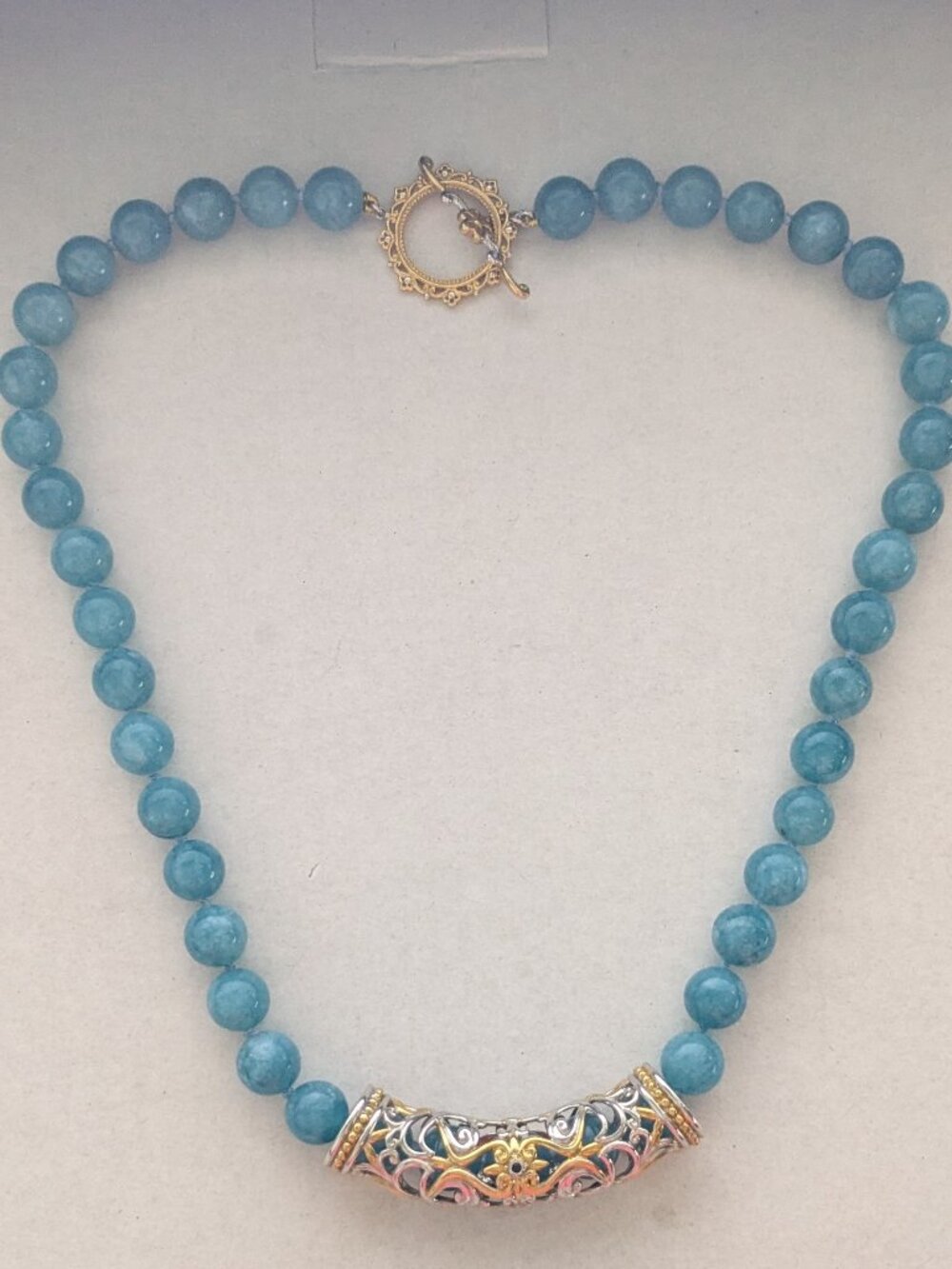 Michael Valittuti Ball Beaded Individual Knot Vermeil Sterling Pendant Necklace